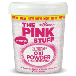 Odplamiacz do białego prania "The Pink Stuff powder whites". Środki czystości. Skuteczny odplamiacz the pink stuff przeznaczony do białego prania.