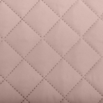 Narzuta „Peach Pink“. Pledy. Stylowa dwustronna narzuta na łóżko w brzoskwiniowym różu i szarości, dodająca odrobinę koloru i wyrafinowania do pościeli.