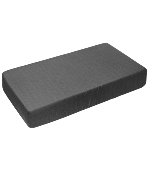 Prześcieradło frotte z gumą „Dark grey terry sheet“. Prześcieradło z gumką 90x200