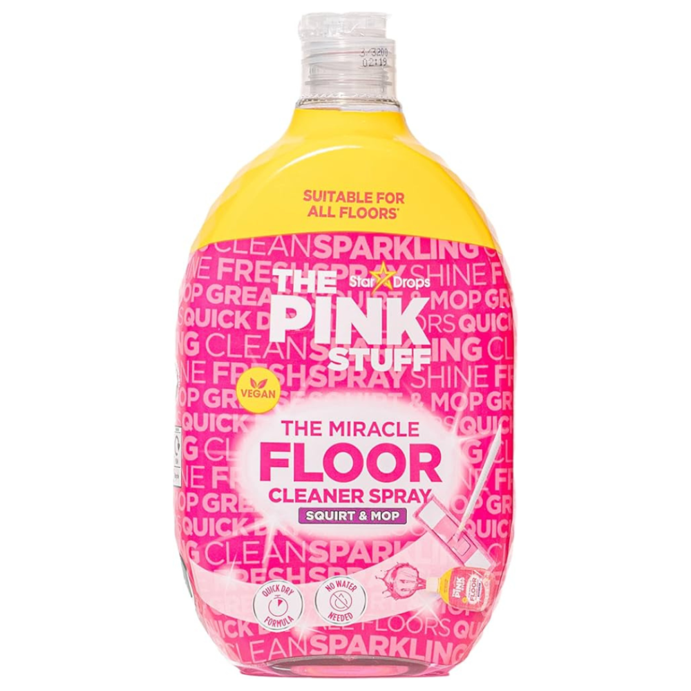 Płyn do mycia podłóg "The Pink Stuff miracle floor cleaner". Środki czystości. Cudowny płyn do mycia podłóg pink stuff, przeznaczony do dogłębnego czyszczenia podłóg, pozostawiając je lśniące i świeże.