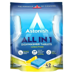 Tabletki do zmywarki "Dishwasher tablets Astonish". Środki czystości. Tabletki do zmywarki astonish, zaprojektowane do skutecznego czyszczenia i doskonałych rezultatów, pozostawiając naczynia lśniąco czyste.