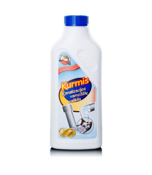 Środek do czyszczenia rur płyn "Kurmis liquid 500 ml". Środki czystości