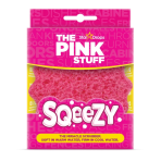 Gąbka „Sqeezy pink“. Gąbki. Gąbka pink stuff: zmiękcza się w ciepłej wodzie do delikatnego czyszczenia, twardnieje w zimnej wodzie do mocnego szorowania, uniwersalna do wszystkich powierzchni.