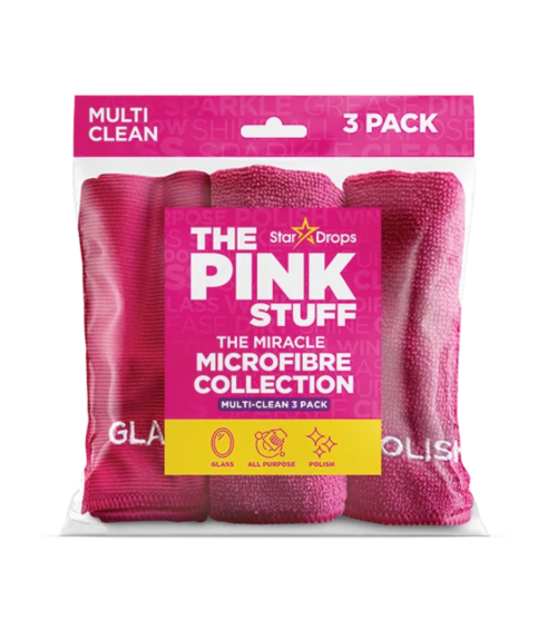 Szmatka „Pink stuff microfibre“. Ręczniki