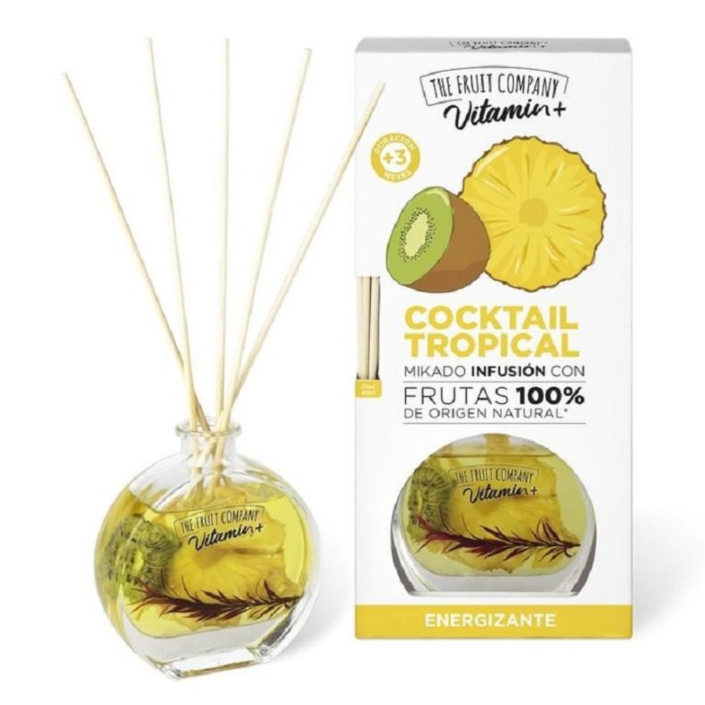 Zapachy do domu z pałeczkami "Cocktail tropical". Zapachy do domu. Tropikalny zapach do domu łączący orzeźwiające aromaty kiwi i ananasa, zapewniający żywy i egzotyczny aromat.