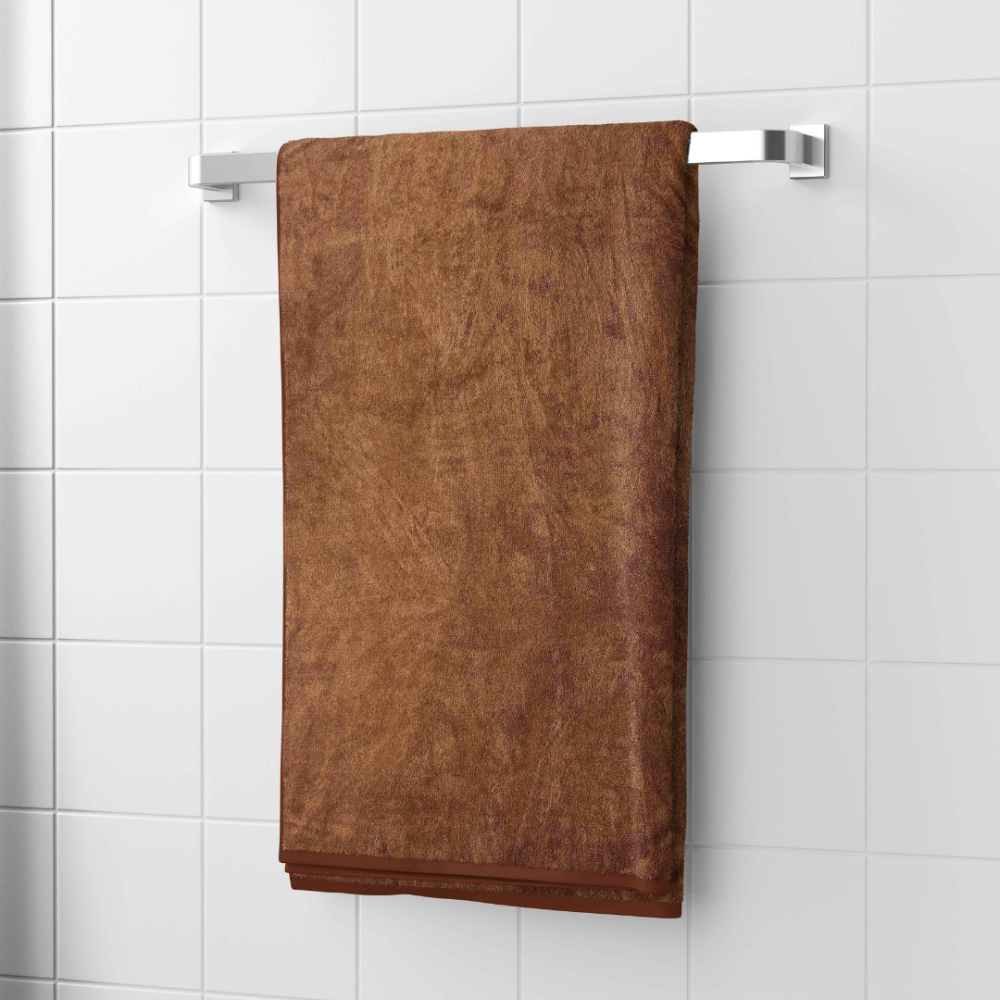 Ręcznik łazienkowy „Cinnamon“. Ręczniki, 70x140 cm. Luksusowy ręcznik w kolorze cynamonowo-brązowym, łączący miękkość i wyrafinowanie, zapewniający wrażenia godne spa.