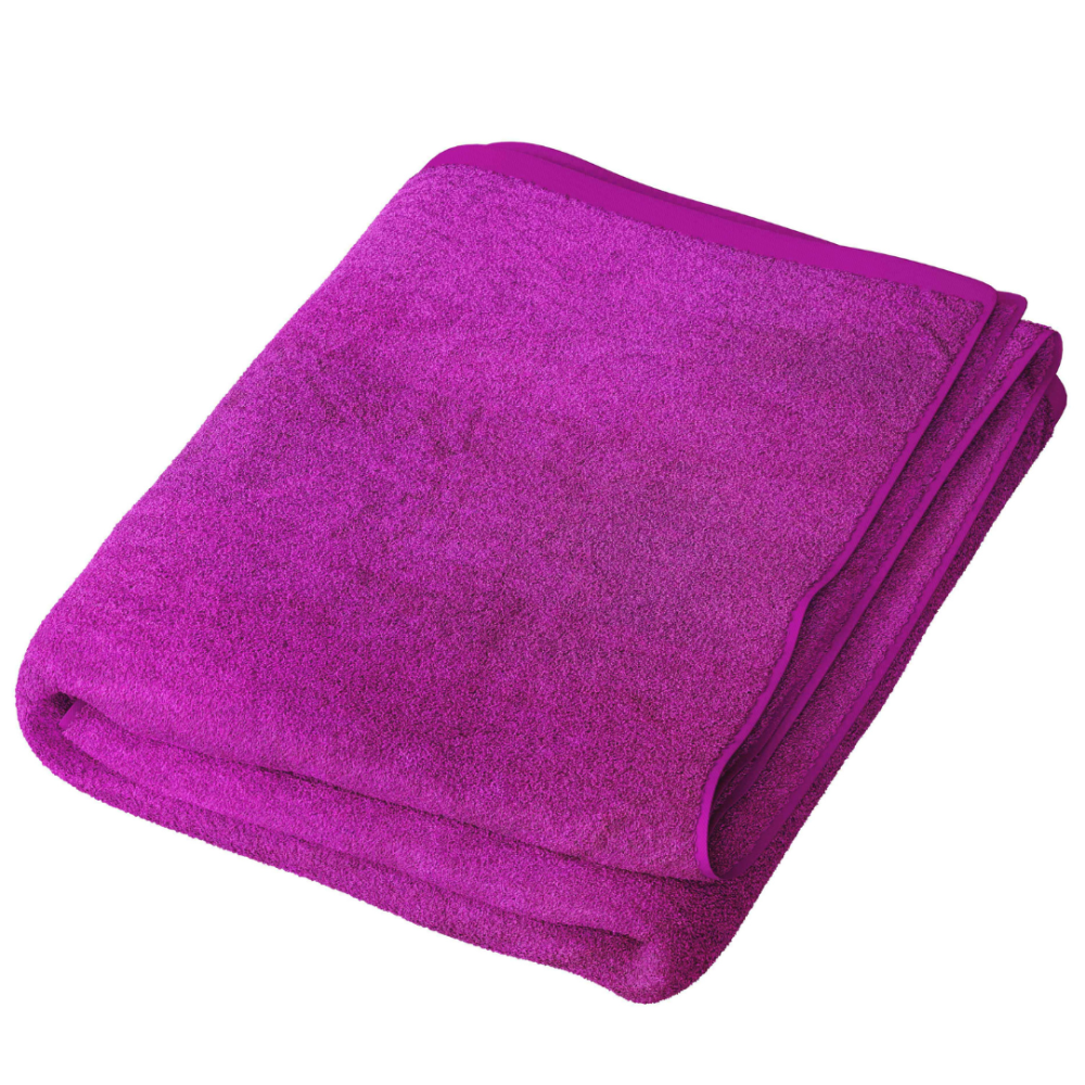 Ręcznik łazienkowy „Magenta“. Ręczniki, 70x140 cm. Wibrujący ręcznik kąpielowy w kolorze magenta doda odrobinę koloru i luksusu do wystroju łazienki.