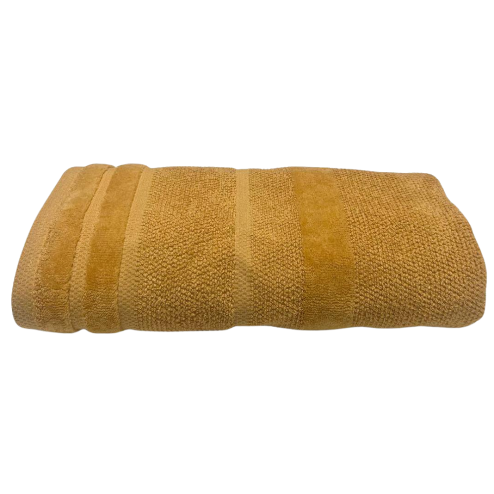 Ręcznik łazienkowy „Terry Mustard“. Ręczniki, 50x90 cm, 70x140 cm. Bawełniany ręcznik kąpielowy w ciepłym musztardowym kolorze, niezwykle miękki i bardzo chłonny, idealny do dodania odrobiny stylu do łazienki